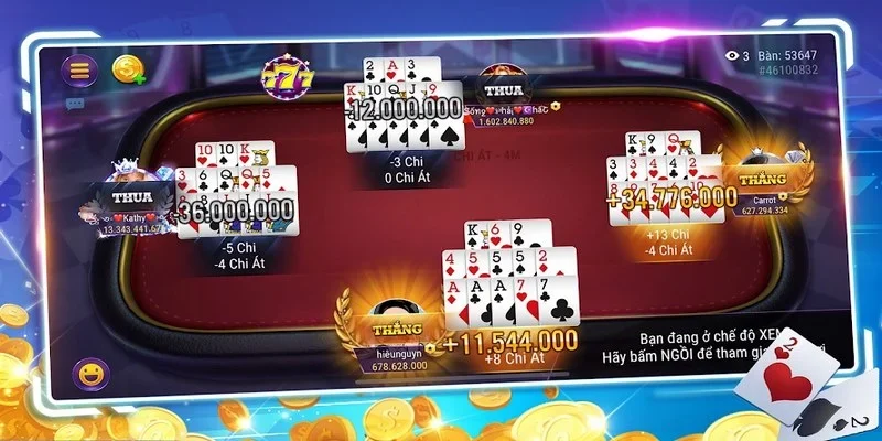 Kết quả trong cách chơi bài Binh Xập Xám